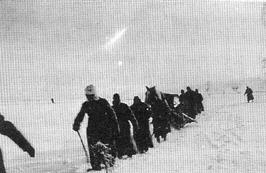 Marsch durch das winterliche Rußland